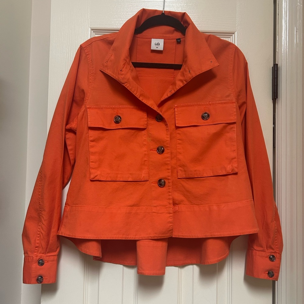 CAbi Women's Orange Utility Jacket